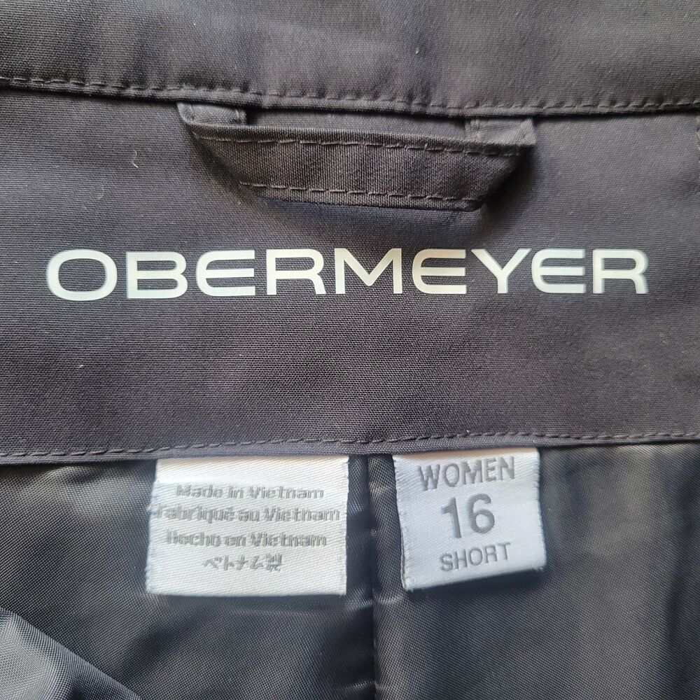 Obermeyer Women’s Ski Snow Pants Sugarbush Stretch Insulated Black Sz 16 Short - Picture 5 of 8